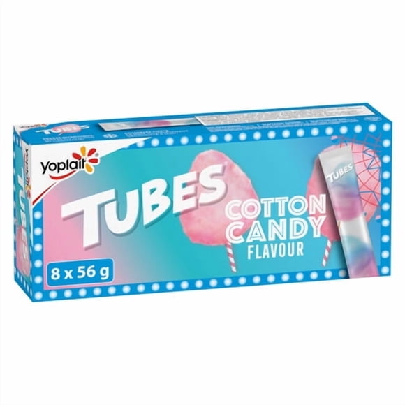 Yoplait Cotton Candy Flavour Tubes, 448G