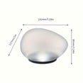 thumbnail image 3 of Solar Garden Lights Outdoor Waterproof, Outdoor Solar Lights for Yard Decorative, 6X4 In, Faux Pebble, Pathway Illumination, Landscape, White, 1 Pc, 3 of 7