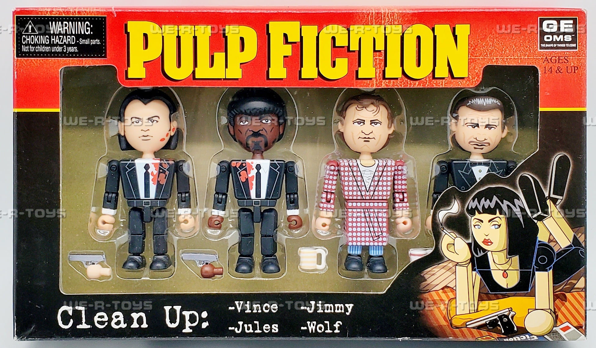 NECA - Brandclub - Pulp Fiction Clean Up Vince, Jules, Jimmy, Wolf