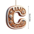 thumbnail image 2 of Adornos Navideños Colgantes con 26 Letras para Árbol de Navidad, Adornos Navideños Personalizados para Hacer Tú Mismo, Decoración Navideña, Decoración Colgante para Árbol de Navidad., 2 of 5