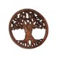 thumbnail image 1 of Zeckos Placa de pared de madera de árbol de la vida de caoba tallada a mano Zeckos SKW17195, 1 of 4