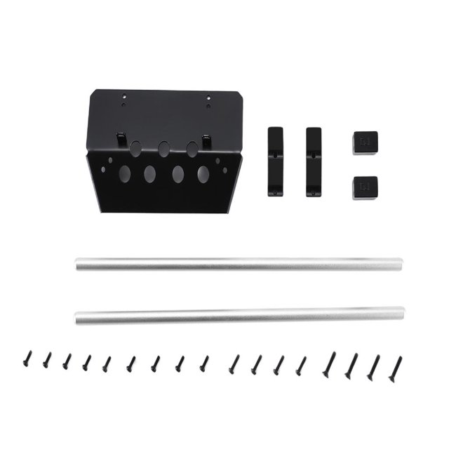 1/8 RC Truck Chassis Guads Plate Protectores de parachoques trasero para el modelo -6 G63 Plata