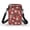 Christmas, variant on Double Zipper Crossbody Bag for Adult Casual Use Women Shoulder Bag Polyester 4.33x1.97x7.09 Penguin Snowflake