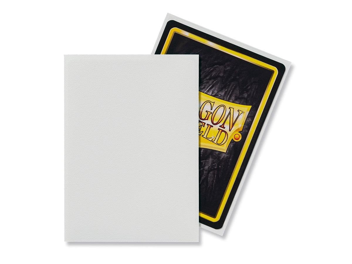 2 Packs Dragon Shield Matte White Standard Size 100 ct Card Sleeves Value Bundle!