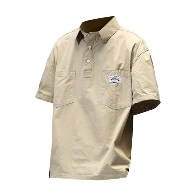lionlar Chemise à Manches Courtes pour Hommes Mode Été T-Shirt Hauts avec Poche Coupe Régulière 2TG