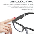 thumbnail image 3 of Smart Glasses for Men&Women-Bluetooth Music glasses-Anti-Blue Light Audio Eyewear with Music Play/Hands-Free Calling,Multifunctional Headphones Glasses for Working&Driving, 3 of 9