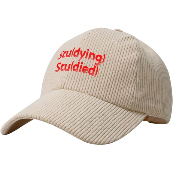 STU(Dying) STU(Died) Corduroy Baseball Cap Vintage Adjustable Women's Men's Trucker Cap for Outdoor Travel