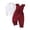 Wine, variant on enyan Baby Girl Fall Clothes Newborn Long Sleeve Ribbed Plain Sweatshirt Overall Suspender Pants 2Pcs Winter Outfits Sweatsuit Blue,12-18 Months