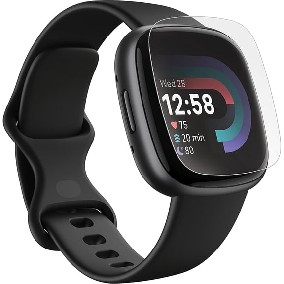 ZAGG InvisibleShield Ultra Clear – Compatible with Fitbit Versa 4 and Sense 2 - Film Screen Protector