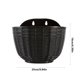 thumbnail image 3 of CaiYueKe Large Rattan Textured Semi Circular Wall Mounted Plastic Planter Hanging Flower Pot for Indoor Outdoor Home Garden Decor Decorative Plant Holder Basket for Balcony Patio, 3 of 7