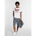 thumbnail image 2 of Kacey Lee Men's and Big Men's Distressed Graphic Ringer Tee, Sizes S-2XL, 2 of 5