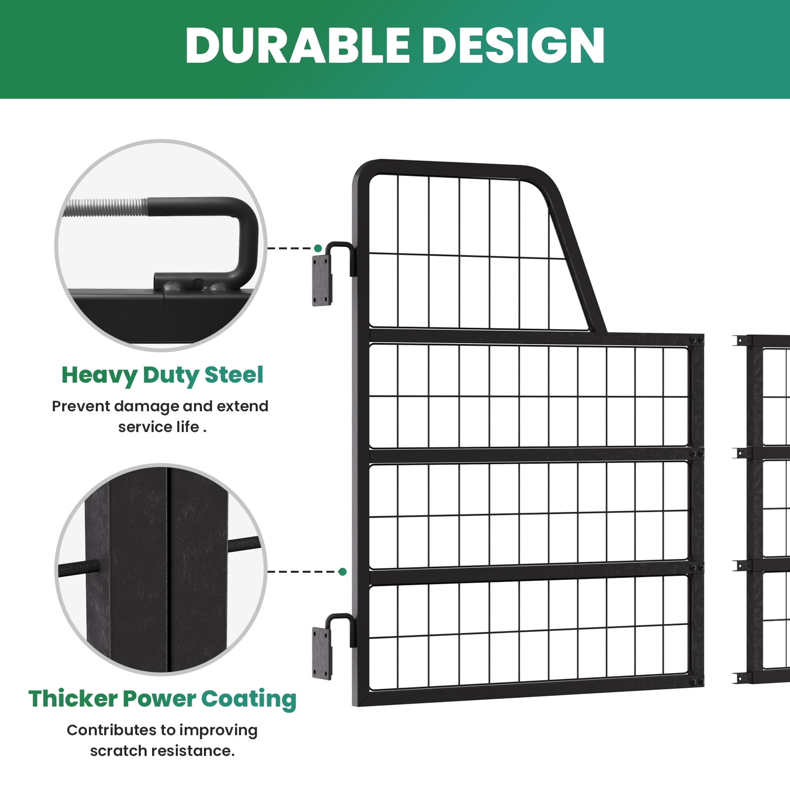 Animal Stall Gate, Protective Yoke Design, 52"x42" Reinforced Frame, Horse Stall Gate, Stall Gate for Horses, For Standard Stall, Exit, Standard Barn Doorway