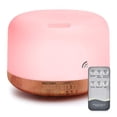 thumbnail image 1 of Essential Oil Air Mist Diffuser - Quiet Aroma Essential Oil Diffuser With Adjustable Cool Mist Humidifier Mode Waterless Auto-Off 7 Color Led Lights Changing For Office Home Bedroom Living Room, 1 of 4