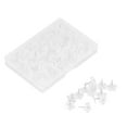 thumbnail image 1 of Alfileres De Posicionamiento, 100 Piezas De Alfileres De Flores, Artesanía Blanca Transparente Para Ramilletes De Boda Para Ramos De Arreglos Florales, 1 of 7