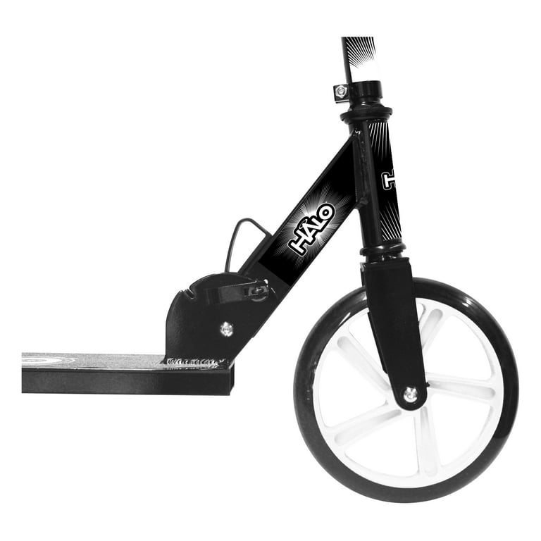 Halo Supreme Big Wheel Scooter - Black and White