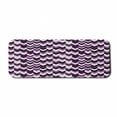 thumbnail image 1 of Chevron Computer Mouse Pad, Zig Zag Arrows Geometric Symmetric Pattern Retro Old Design, Rectangle Non-Slip Rubber Mousepad Large, 31" x 12" Gaming Size, Purple White Black, by Ambesonne, 1 of 2
