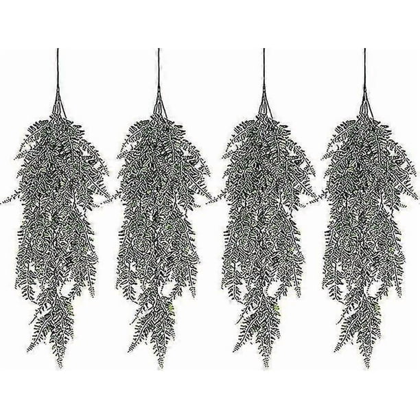 4 Pieces Hanging Artificial Plants, Artificial Ivy Plants Outdoor Indoor Garland Fake Hanging Plant Rat