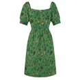 thumbnail image 5 of Bugs & Insects on Green Floral Background Sleeveless Dress african dresses for woman summer dress women 2024, 5 of 6