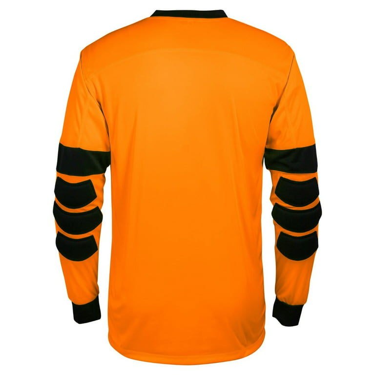 Champro Keeper Soccer Goalie Jersey - Adult (NEON ORANGE,BLACK, XL