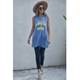 thumbnail image 2 of ABPHQTO Camiseta sin mangas azul cielo con estampado de letras SUNSHINE AND COFFEE para mujer con bolsillos, 2 of 5