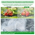 thumbnail image 3 of Garden Netting Pest Barrier for Raised Beds Plant Cover with Double Drawstring Rectangular Mesh Netting Greenhouse Protection Screen for Plant Vegetable Fruit Flower, 3 of 7