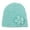 Mint Green, variant on Girls French Thicken Women's Flowers Knitted Woolen Hat Knitted Crochet Beanie Hat with Flower