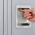 thumbnail image 6 of 3-Tier 3 Door Locker, 12"Wx15"Dx24"H, Gray, Unassembled, 6 of 7