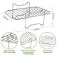 thumbnail image 3 of 2X Estante de Freidora de Aire para Freidoras de Aire de Doble Cesta, Estante Deshidratador para Accesorios de Freidora de Aire Ninja Foodi DZ201 DZ401, 3 of 5