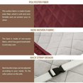 thumbnail image 3 of Protecteur de Meubles avec Utilisation Réversible, Housse de Fauteuil Inclinable Matelassée Double Diamant pour Canapés, Fauteuils et Inclinables, Résistante à l'Eau (Rouge, s'Adapte aux Fauteuils Inclinables Standard), 3 of 5