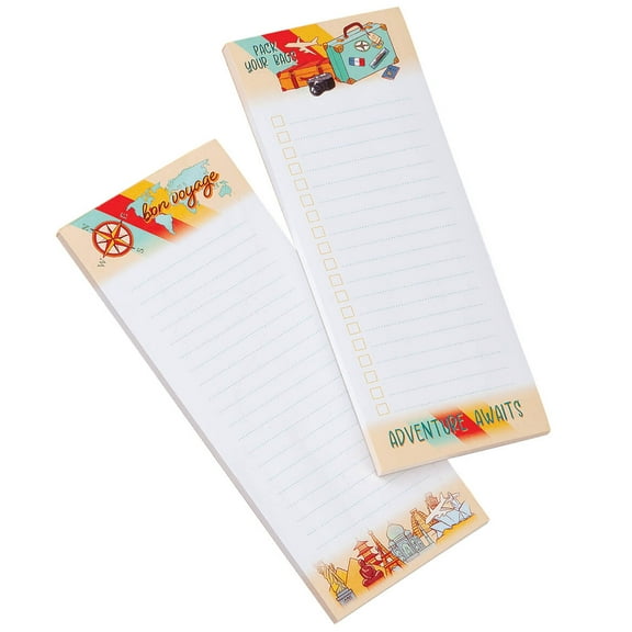 Travel and Adventure Notepads, Set of 2