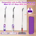 thumbnail image 3 of SUGARDAY Reusable Mop Pads Compatible with SwifferPower Mop Refill 6 Pack, Washable Microfiber Power Mop Pads Refill for Multi-Surface Floor Cleaning, 3 of 7