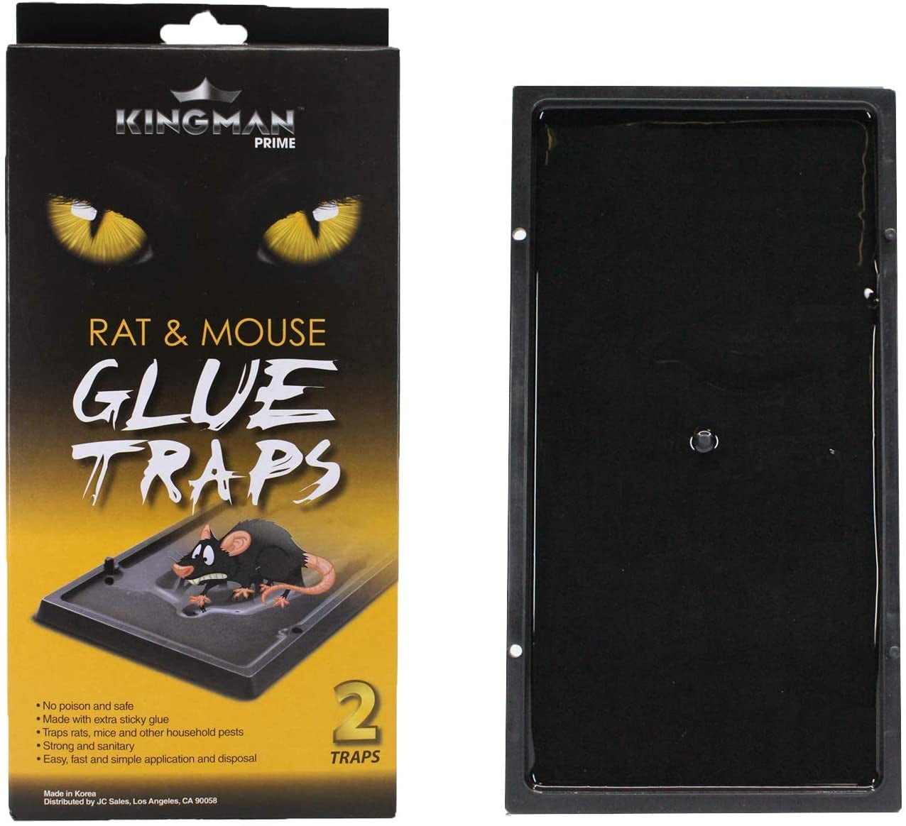 Kingman rat & Mouse Glue Traps  2 Traps 