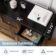 thumbnail image 3 of Commode Noire – 7 Tiroirs pour Chambre – Coffre Simplement Moderne – Commode Double en Bois – Tiroirs Profonds – Salon, Couloir et Entrée, 3 of 8