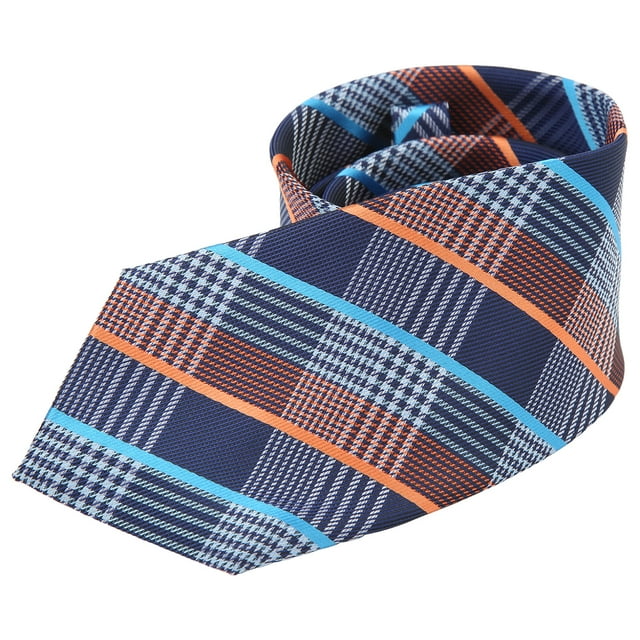 Men Tie, 3.1in Wide Plaid Necktie Durable Exquisite For Party For Meeting For Office