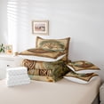 thumbnail image 6 of jejeloiu Gold Tree Of Life 7-Piece Twin Bedding Sets,Exotic Boho Bedding Comforter Set For Adults Reversible, 6 of 8