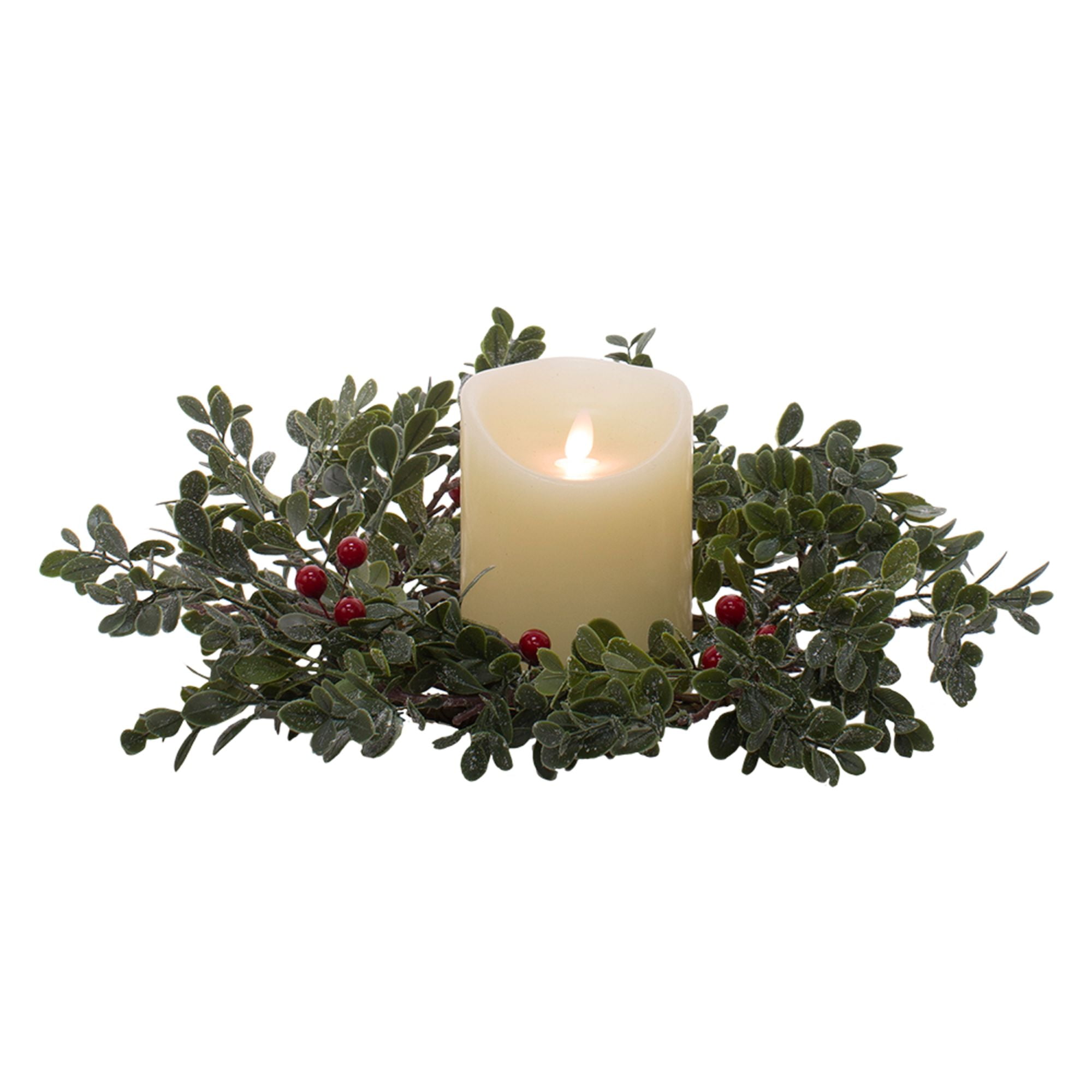 Beige Worth Imports Berry and Acorn Candle Ring