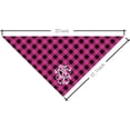 thumbnail image 4 of Little Sister Dog Bandana, Dog Bandana, Funny Cute Dog Bandana, Pink Buffalo Plaid Pet Scarf, Pet Dog Scarf Accessories, Pet Dog Triangle Scarf, Dog Bandana for Small Medium Large Dogs (C14), 4 of 4