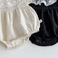 thumbnail image 5 of LYMAYTER ‌‌Newborn Infant Baby Summer Lace Collar Short-Sleeve Bubble-Sleeve Romper Lightweight‌, 5 of 8