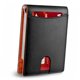 thumbnail image 2 of Tarjetero de cuero de PU Billetera Resistente al desgaste Ranuras para múltiples tarjetas Billetera Ultrafina para hombres Naranja, 2 of 10