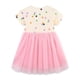 thumbnail image 4 of Odeerbi Niñas Verano Vestido de Algodón de Puntos Imprimir Tul Vestido de Los Niños Polka Vestido de Manga Corta, 4 of 6