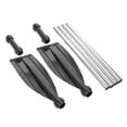 thumbnail image 1 of Shisuyan Oar Water Boat Oar Kayak Raft Rowing Boat Aluminum Alloy Double End Detachable Dual Purpose Kayak Paddle 210CM (Black), 1 of 1