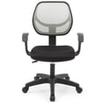 thumbnail image 3 of Hodedah Mesh Adjustable Height Swiveling Task Chair in Gray, 3 of 5