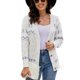 thumbnail image 2 of Suéter abrigo moda mujer invierno casual manga larga suéter corto abrigo cárdigan blusa tops mujer abrigo, 2 of 6