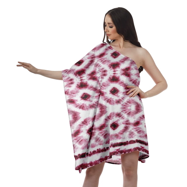 Moomaya Robe d'Été à Épaules Imprimées Robes de Cocktail pour Femmes Robe de Plage