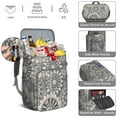 thumbnail image 5 of Hippie Retro Style Colorful Abstract Insulated Backpack Cooler - 20L Soft Cooler Bag, Geometric, 5 of 5