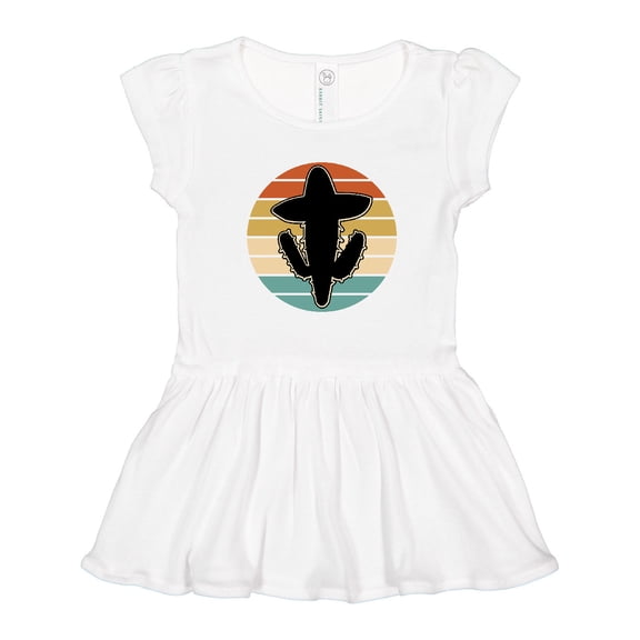 Inktastic Cactus Cinco De Mayo Vintage Girls Toddler Dress