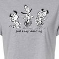 thumbnail image 3 of Peanuts - Snoopy Just Keep Dancing - Juniors Cropped Cotton Blend T-Shirt, 3 of 6