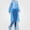 Sky Blue, variant on Afuyipoi Womens Waterproof Rain Suit Thickened Raincoat Sky Blue Free Size