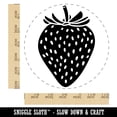 thumbnail image 2 of Strawberry Fruit Drawing Self-Inking Rubber Stamp Ink Stamper - Red Ink - Large 1-1/2 Inch, 2 of 7