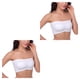 thumbnail image 2 of Minnieouse Sujetador inalámbrico Sujetadores sin tirantes Bandeau Accesorios Almohadillas removibles Color simple Ropa interior cómoda Vestido blanco L 2Conjunto, 2 of 6